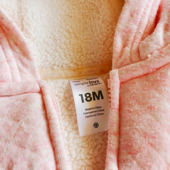 Carters Pink Jacket, 18m, Pink - Picture 3 of 3
